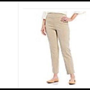 Allison Daley petite tech stretch khaki pull on pants size 12p